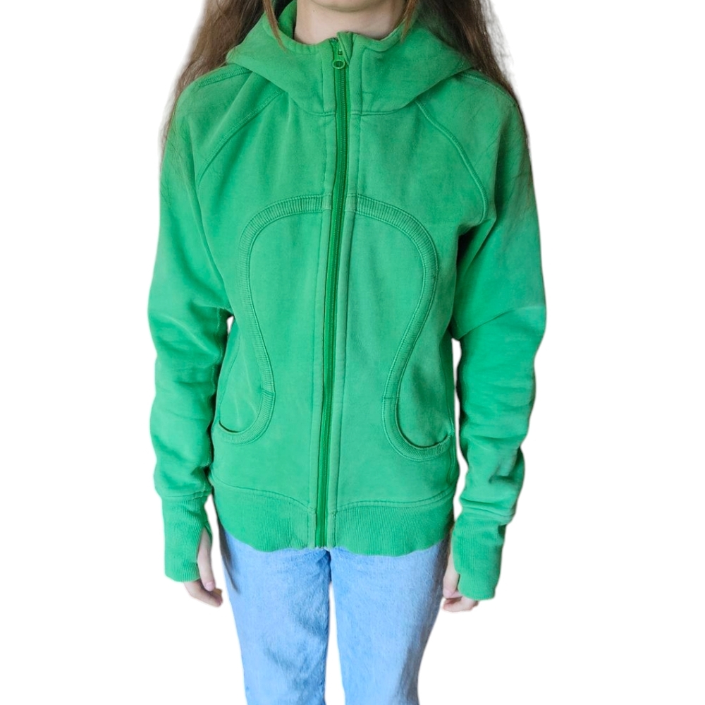 Lululemon Size 6 Green Scuba Hoodie - Picture 1 of 11